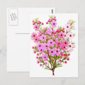 Wax Flower Bouquet Briefkaart (Voorkant / Achterkant)