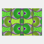 Wax Green African Cadeaupapier. Inpakpapier Vel (Voorkant 2)