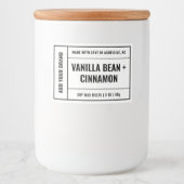 Wax Melt Minimalist Modern 3x2" Label Voedselcontainer Etiket (Voorkant)
