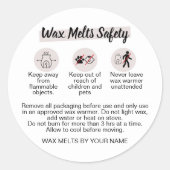 Wax Melt Waarschuwing Etiket Feminine Safety Stick (Voorkant)