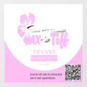 Wax met Tiff doorzichtig venster sticker (Vel)