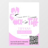 Wax met Tiff doorzichtig venster sticker (Vel)