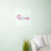 Wax met Tiff doorzichtige wandsticker