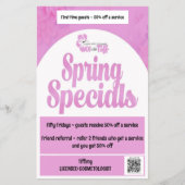 Wax met Tiff helder venster Flyer (Voorkant)