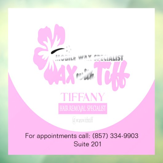 Wax met Tiff-raamsticker Raamsticker (Vel 3)