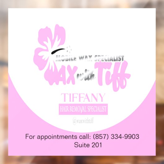 Wax met Tiff-raamsticker Raamsticker (Vel 2)