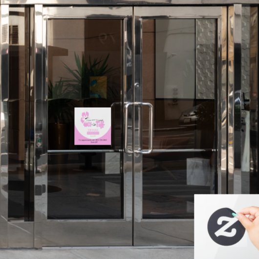 Wax met Tiff-raamsticker Raamsticker (Kantoordeur)