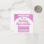 Wax met tiff specials notitiekaartje (Voorkant / Achterkant in situ)