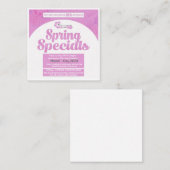 Wax met tiff specials notitiekaartje (Voorkant / Achterkant)