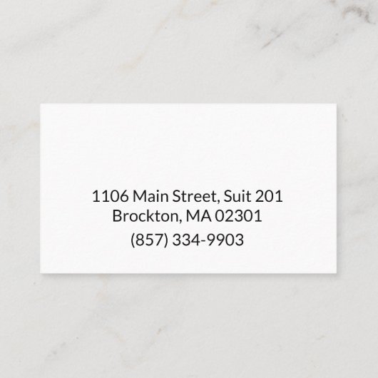 Wax met Tiff Visitekaartje (Achterkant)