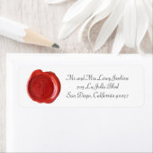 Wax Monogram Adresetiket - Rode Kruis2 Etiket (Insitu)