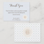 Wax Seal Baby Blauw Sympathie Dank u kaart Notitiekaartje (Voorkant / Achterkant)