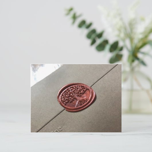 Wax Seal Beauty Briefkaart (Staand voorkant)