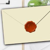 Wax Seal Bruiloft Initialen Gevormde Stickers