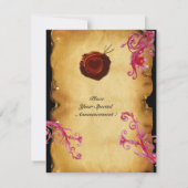 WAX SEAL MAGIC BERRIES MONOGRAM red brown paars Kaart (Achterkant)