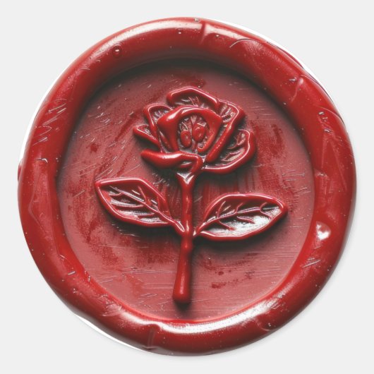 wax seal mail tool ronde sticker (Voorkant)