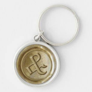 Wax Seal Monogram - Gold - Old English Ampersand - Sleutelhanger