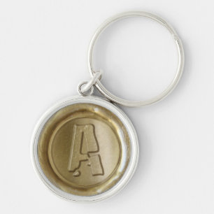 Wax Seal Monogram - Goud - Boulder A - Sleutelhanger
