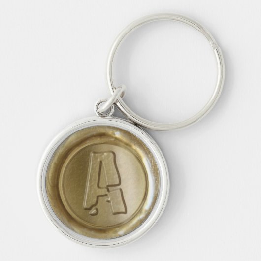 Wax Seal Monogram - Goud - Boulder A - Sleutelhanger (Voorkant)