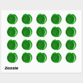 Wax Seal Monogram - Iers Groen - Keltisch - Ronde Sticker (Vel)