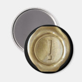 Wax Seal Monogram Magnet - Gold - Vette stijl - (Voorkant / Achterkant)