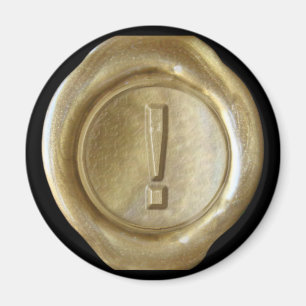 Wax Seal Monogram Magnet - Gold - Vette stijl -