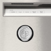 Wax Seal Monogram Magnet - Silver - Oud Engels - (Insitu (Vaatwasser))