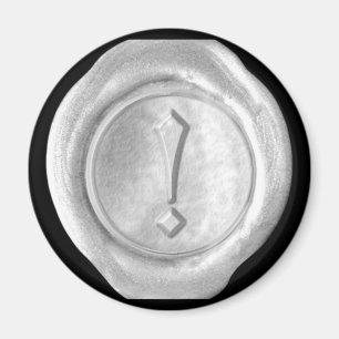 Wax Seal Monogram Magnet - Silver - Oud Engels -