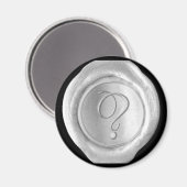 Wax Seal Monogram Magnet - Silver - Script Style - (Voorkant / Achterkant)