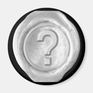 Wax Seal Monogram Magnet - Zilver - Vette stijl -