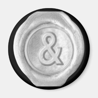 Wax Seal Monogram Magnet - Zilver - Vette stijl -