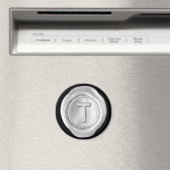 Wax Seal Monogram Magnet - Zilver - Vette stijl - (Insitu (Vaatwasser))
