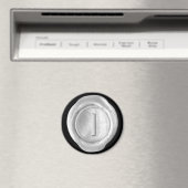 Wax Seal Monogram Magnet - Zilver - Vette stijl - (Insitu (Vaatwasser))