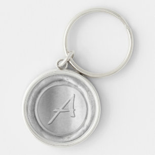 Wax Seal Monogram - Zilver - Artistisch A - Sleutelhanger