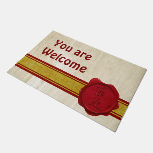 Wax Seal REIKI red + je rug. en ideeën Deurmat