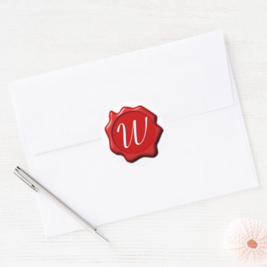 Wax Seal Ronde Sticker (Envelop)