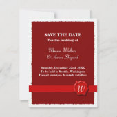Wax Seal slaat de datum op Save The Date (Voorkant)
