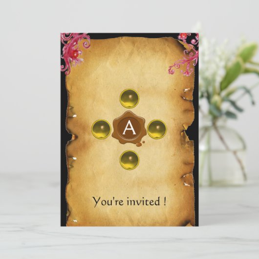 WAX SEAL-topaz Kaart (Staand voorkant)