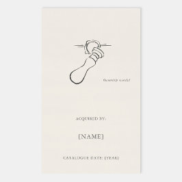 Wax Stamp Ex Libris Bookplate -Library Label 