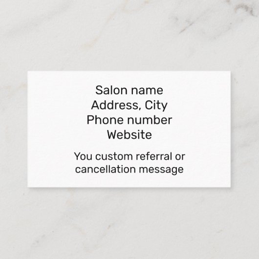 Wax tech blauw visitekaartje (Achterkant)