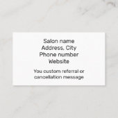 Wax-technologie echt grijs zwart visitekaartje (Achterkant)