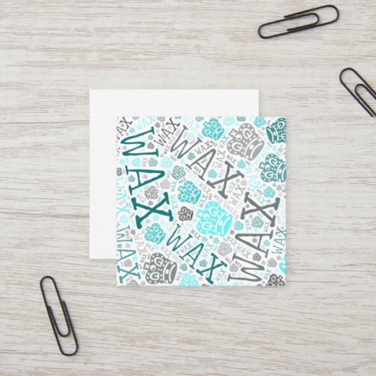 Wax-technologie Vierkante Visitekaartje (Voorkant / Achterkant in situ)