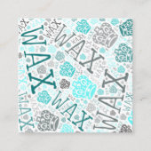 Wax-technologie Vierkante Visitekaartje (Voorkant)