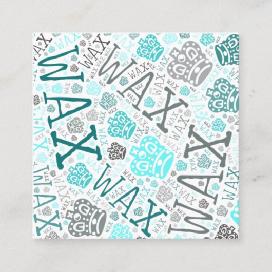 Wax-technologie Vierkante Visitekaartje (Voorkant)