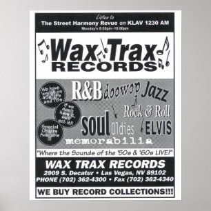 Wax Trax Records Poster