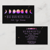 *~* Wax Wan Stars Roze Paarse Blauwe Moon Fases Visitekaartje (Voorkant / Achterkant)