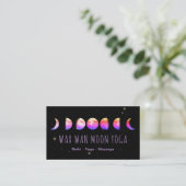 *~* Wax Wan Stars Roze Paarse Blauwe Moon Fases Visitekaartje (Staand voorkant)