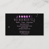 *~* Wax Wan Stars Violet Paarse Lunar Moon Phases Visitekaartje (Achterkant)
