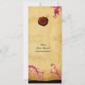 WAX ZEGEL MAGISCHE BESJES MONOGRAM, Perkament Kaart (Achterkant)