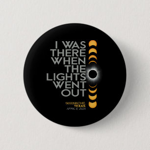 Waxahachie 2024 Zonsverduistering 2024 040824 Verd Ronde Button 5,7 Cm